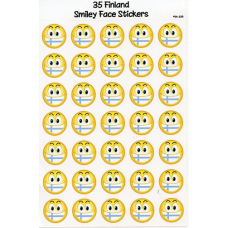 Smiley Face Stickers - Finland